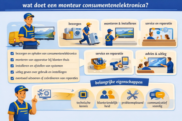 Wat doet een monteur consumentenelektronica