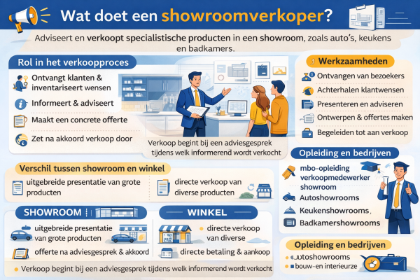 Wat doet een showroomverkoper