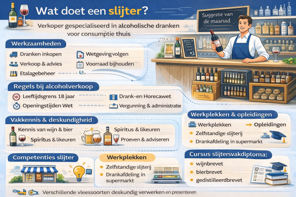 Alles over het beroep slijter Wat doet een slijter
