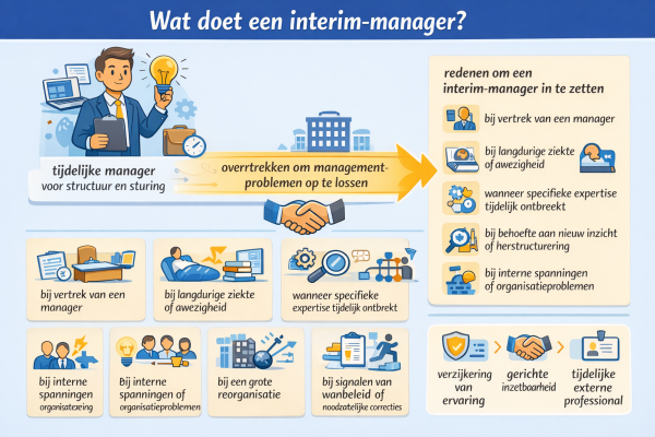 Alles over het beroep interim-manager Wat doet een interim-manager