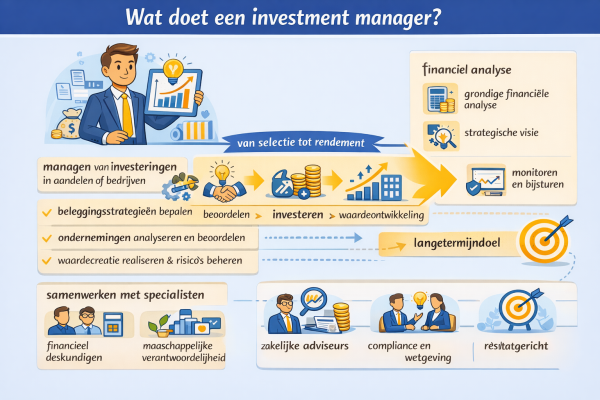 Alles over het beroep investment manager Wat doet een investment manager