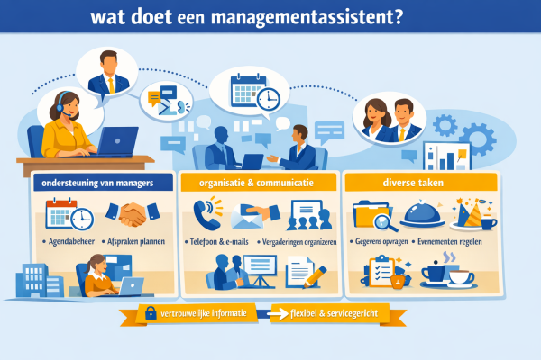 Alles over het beroep managementassistent Wat doet een managementassistent