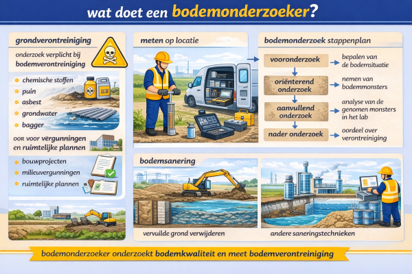 Alles over het beroep bodemonderzoeker Wat doet een bodemonderzoeker