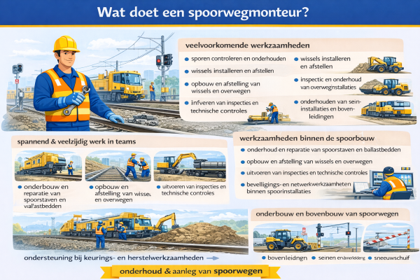 Wat doet een spoorwegmonteur