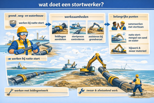 Alles over het beroep stortwerker Wat doet een stortwerker