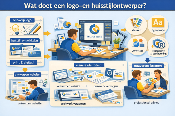 Wat doet een logo- en huisstijlontwerper