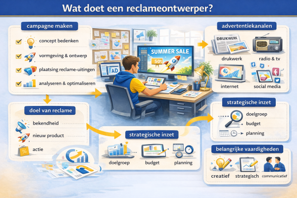 Wat doet een reclameontwerper