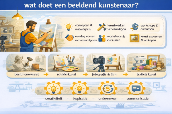 Wat doet een beeldend kunstenaar