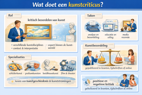 Alles over het beroep kunstcriticus Wat doet een kunstcriticus