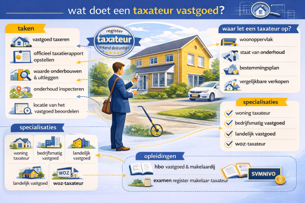 Wat doet een taxateur vastgoed