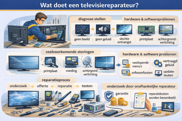 Wat doet een televisiereparateur