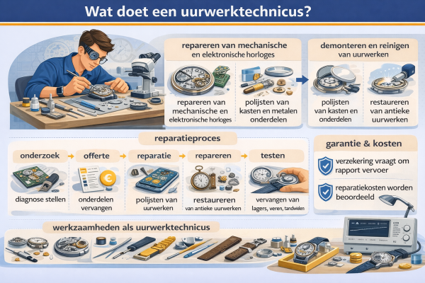 Alles over het beroep uurwerktechnicus Wat doet een uurwerktechnicus