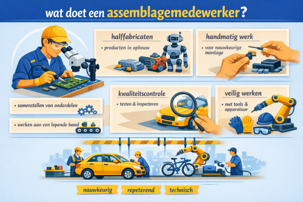 Alles over het beroep assemblagemedewerker Wat doet een assemblagemedewerker