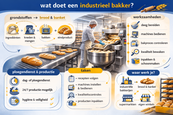 Alles over het beroep industrieel bakker Wat doet een industrieel bakker