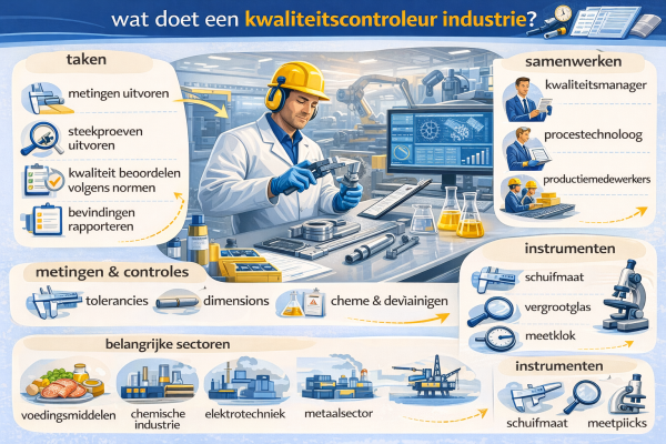 Wat doet een kwaliteitscontroleur industrie
