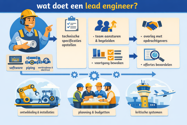 Alles over het beroep lead engineer Wat doet een lead engineer