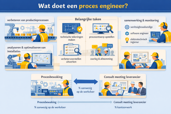 Alles over het beroep proces engineer Wat doet een proces engineer