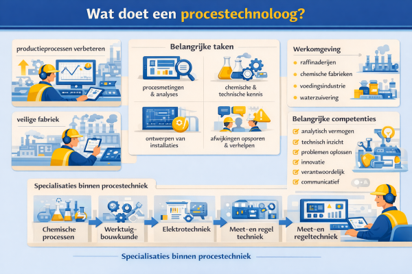 Alles over het beroep procestechnoloog Wat doet een procestechnoloog