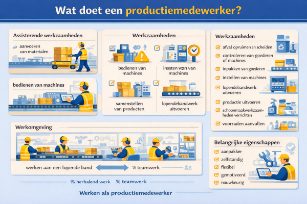 Alles over het beroep productiemedewerker Wat doet een productiemedewerker