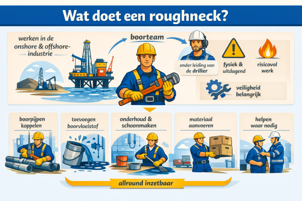 Alles over het beroep roughneck Wat doet een roughneck