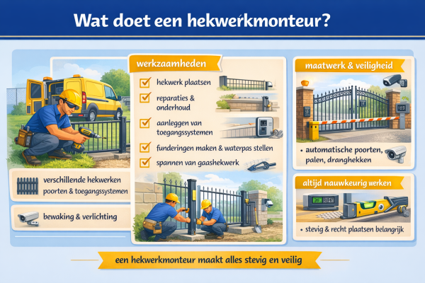Wat doet een hekwerkmonteur