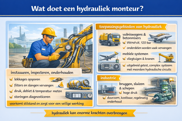 Wat doet een hydrauliek monteur