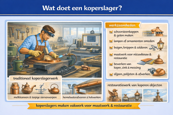 Alles over het beroep koperslager Wat doet een koperslager