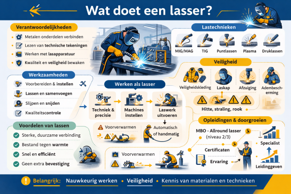 Alles over het beroep lasser Wat doet een lasser