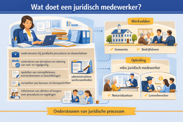 Alles over het beroep juridisch medewerker Wat doet een juridisch medewerker