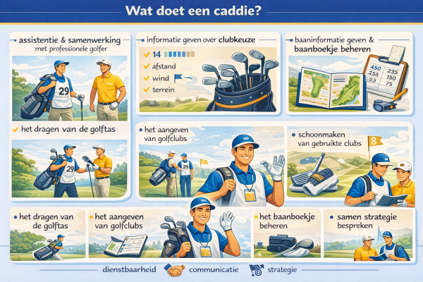 Alles over het beroep caddie Wat doet een caddie