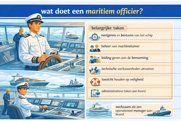 Alles over het beroep maritiem officier Wat doet een maritiem officier