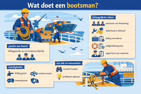 Alles over het beroep bootsman Wat doet een bootsman