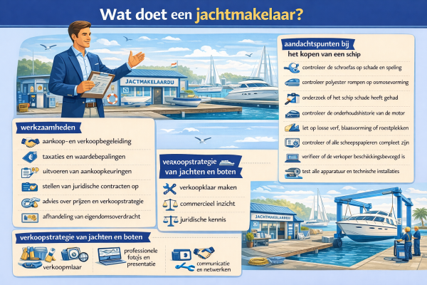 Alles over het beroep jachtmakelaar Wat doet een jachtmakelaar