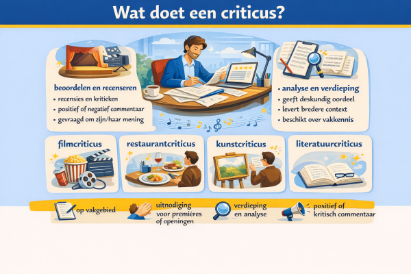 Alles over het beroep criticus Wat doet een criticus