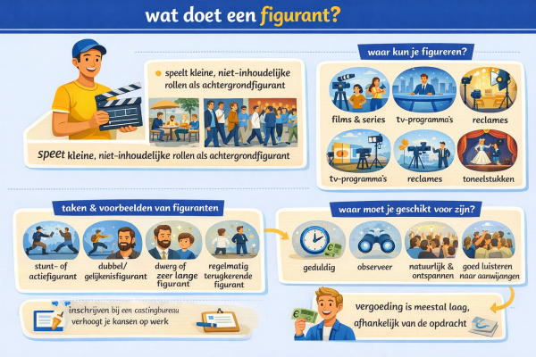 Alles over het beroep figurant Wat doet een figurant