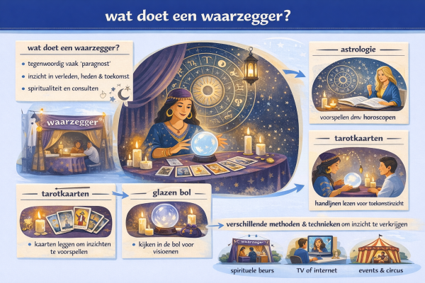 Alles over het beroep waarzegger Wat doet een waarzegger