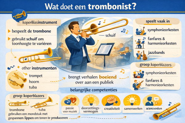 Wat doet een trombonist