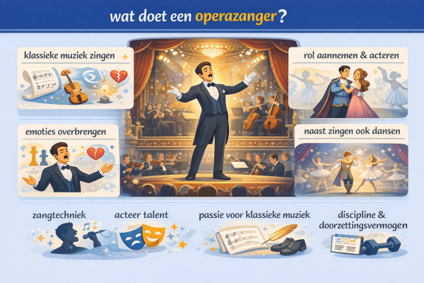 Alles over het beroep operazanger Wat doet een operazanger