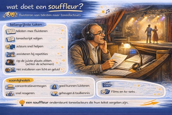 Alles over het beroep souffleur Wat doet een souffleur