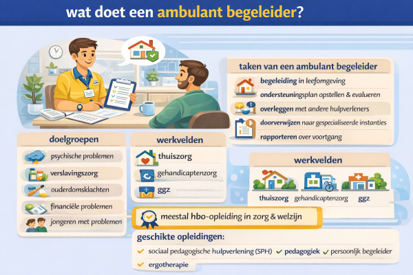 Alles over het beroep ambulant begeleider Wat doet een ambulant begeleider