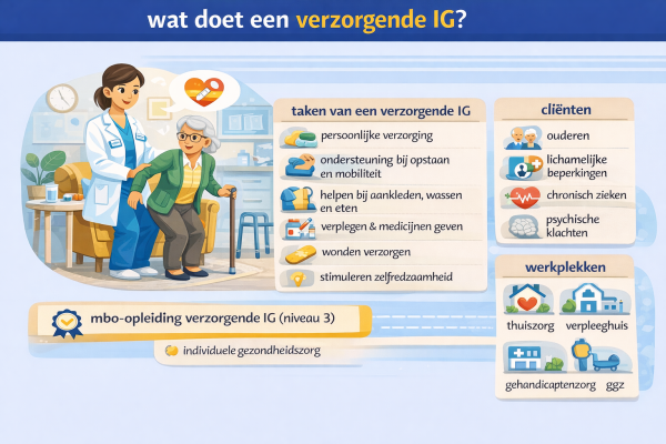 Alles over het beroep verzorgende IG Wat doet een verzorgende IG