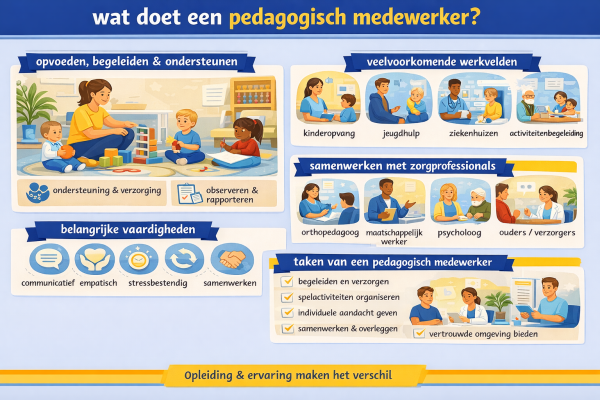 Alles over het beroep pedagogisch medewerker Wat doet een pedagogisch medewerker