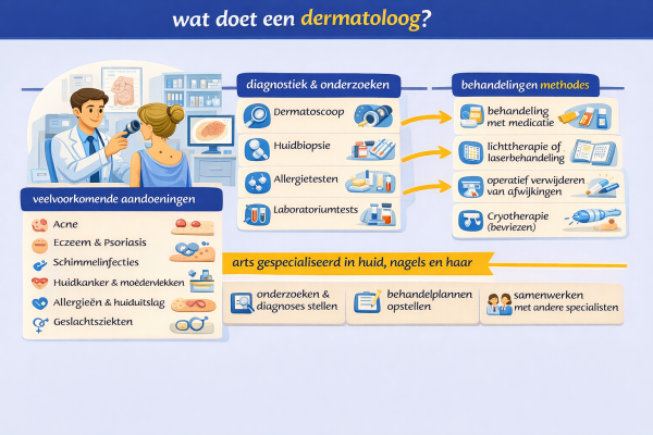 Alles over het beroep dermatoloog Wat doet een dermatoloog