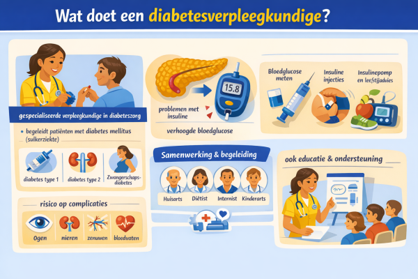 Alles over het beroep diabetesverpleegkundige Wat doet een diabetesverpleegkundige