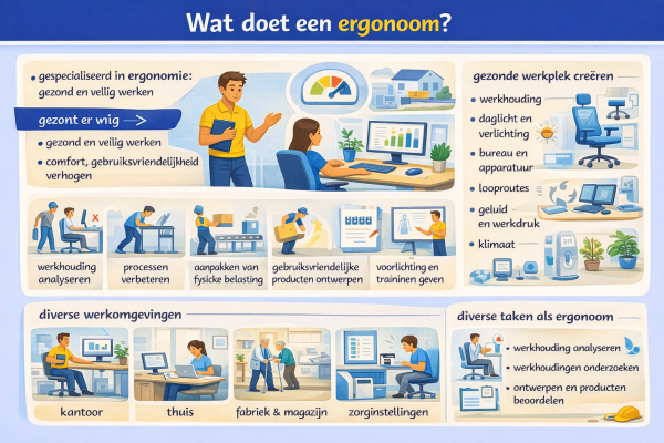 Alles over het beroep ergonoom Wat doet een ergonoom