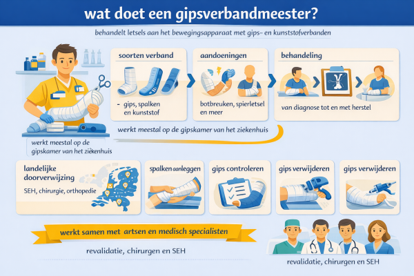 Wat doet een gipsverbandmeester