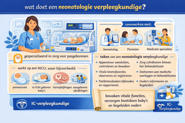 Alles over het beroep neonatologie verpleegkundige Wat doet een neonatologie verpleegkundige