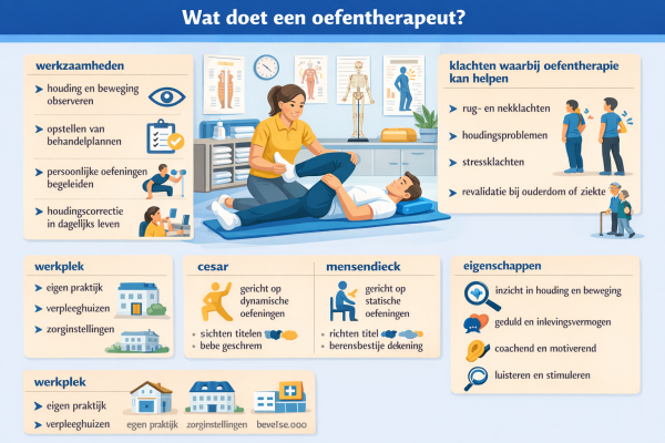 Wat doet een oefentherapeut