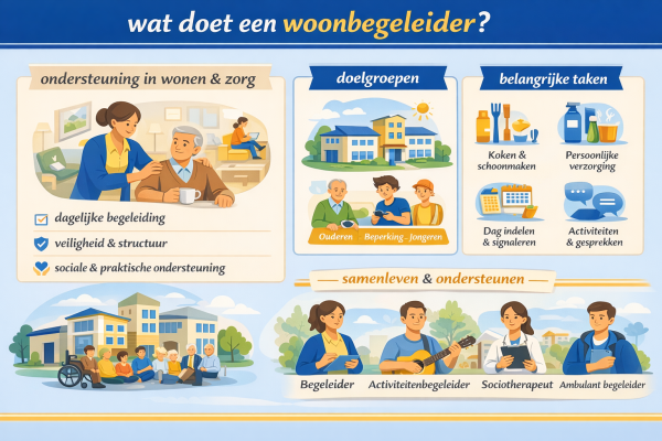 Alles over het beroep woonbegeleider Wat doet een woonbegeleider