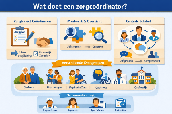 Alles over het beroep zorgcoordinator Wat doet een zorgcoordinator